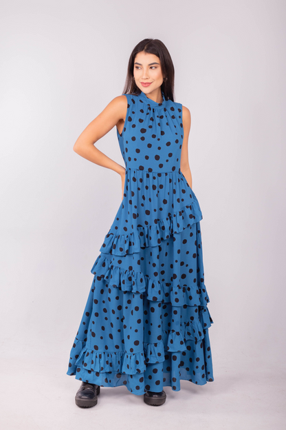 Vestido Begônia Azul