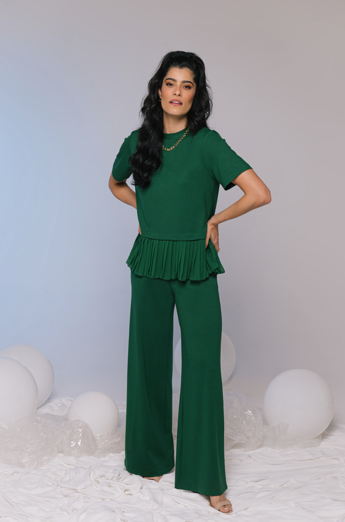 Conjunto Ellen Verde Floresta