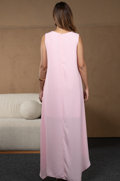 Vestido New Tulipa Rosa Claro